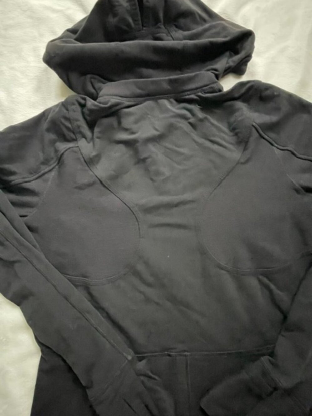 Lululemon Hooded Athletic Jacket Women's Pullover Half-Zip, Black, Size 8 - Picture 4 of 10